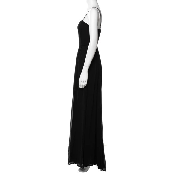 Reformation Black Square Neckline Sleeveless maxi evening gown size 2 - Picture 3 of 3